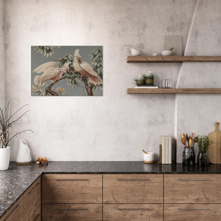 Turner White Cockatoos Wrap-Around Canvas Print | Vintage Tropical Bird Wall Art