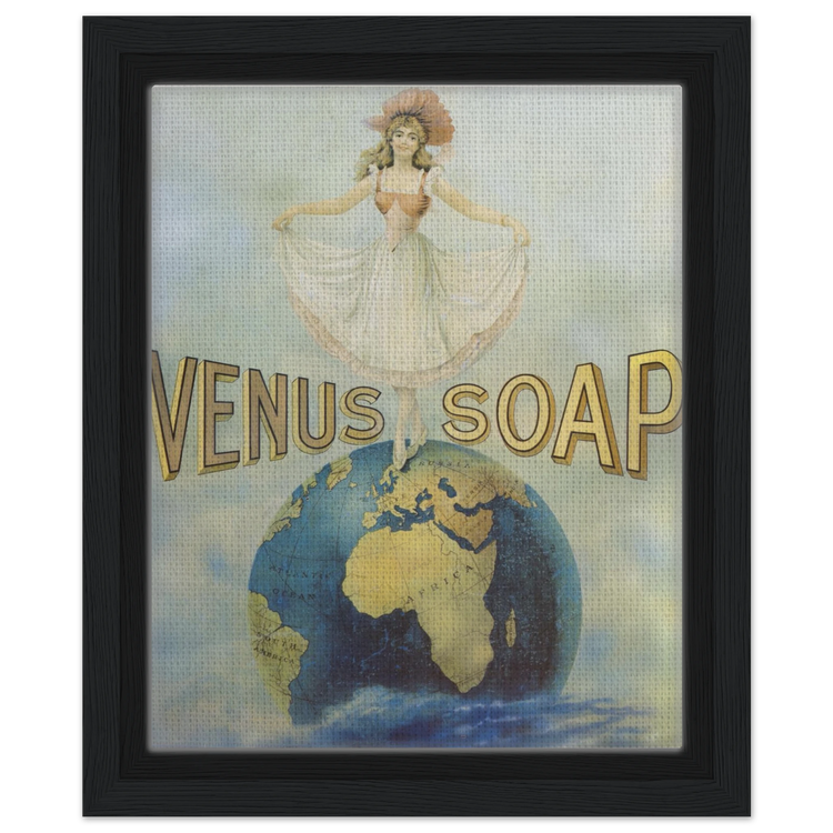 Venus Soap | Framed Canvas Print | Vintage Advertising Art
