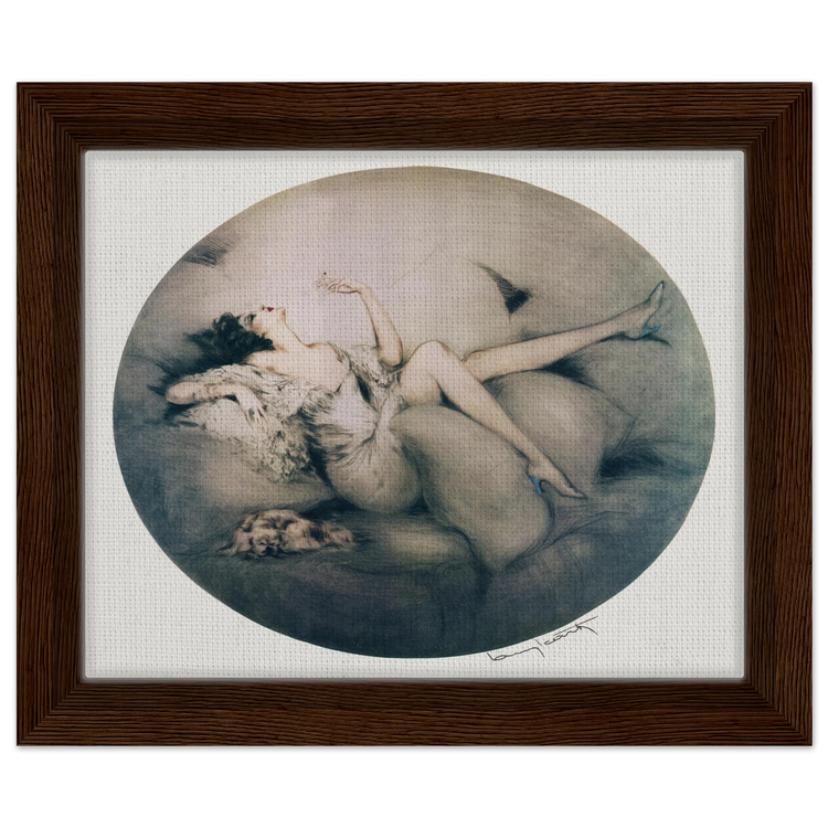 Cigarette Memories by Louis Icart | Framed Canvas Print | Art Deco Wall Art
