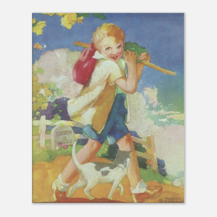 Dick Whittington by Albert Hencke | Vintage Nursery Art Print | Canvas Print