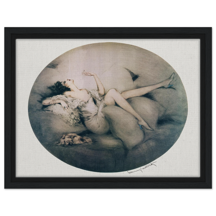 Cigarette Memories by Louis Icart | Framed Canvas Print | Art Deco Wall Art