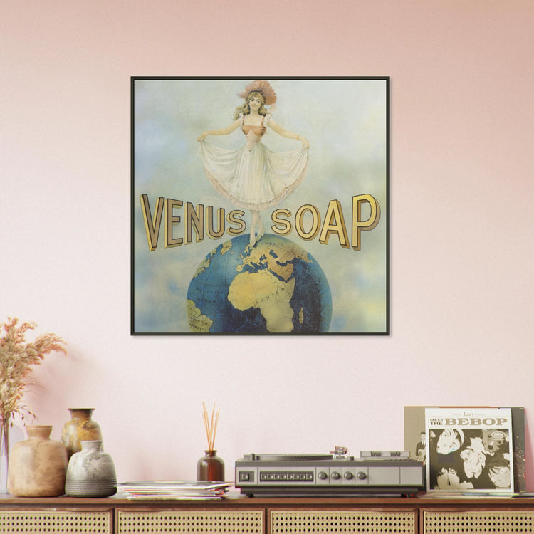 Venus Soap | Metal Framed Poster | Vintage Advertising Art