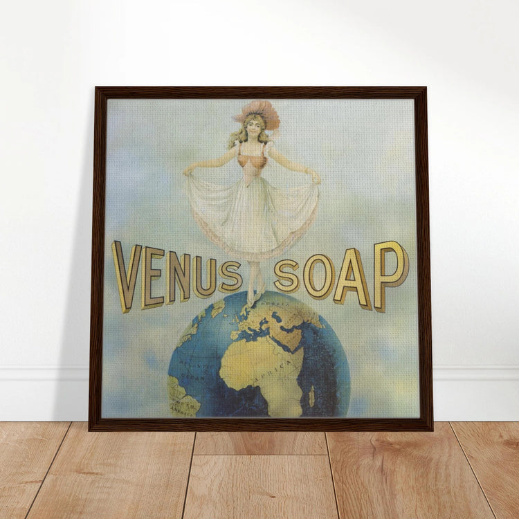 Venus Soap | Framed Canvas Print | Vintage Advertising Art