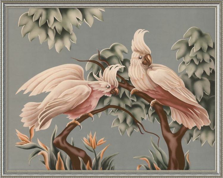 Custom Framed Turner White Cockatoos | Premium Giclee Print | Vintage Bird Lithograph