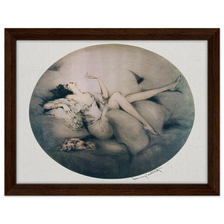 Cigarette Memories by Louis Icart | Framed Canvas Print | Art Deco Wall Art