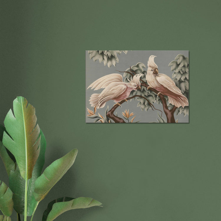 Turner White Cockatoos Wrap-Around Canvas Print | Vintage Tropical Bird Wall Art