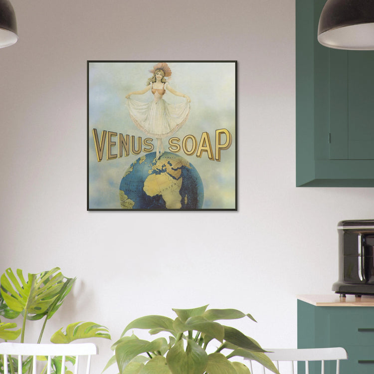 Venus Soap | Metal Framed Poster | Vintage Advertising Art