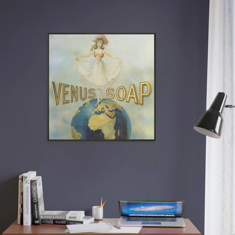 Venus Soap | Metal Framed Poster | Vintage Advertising Art