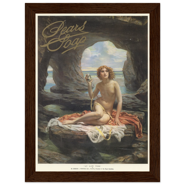 Pears Soap | Wooden Framed Poster | Vintage Advertising Art