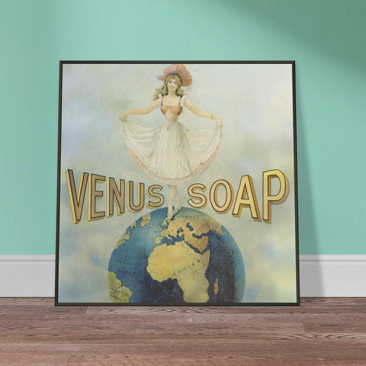 Venus Soap | Metal Framed Poster | Vintage Advertising Art