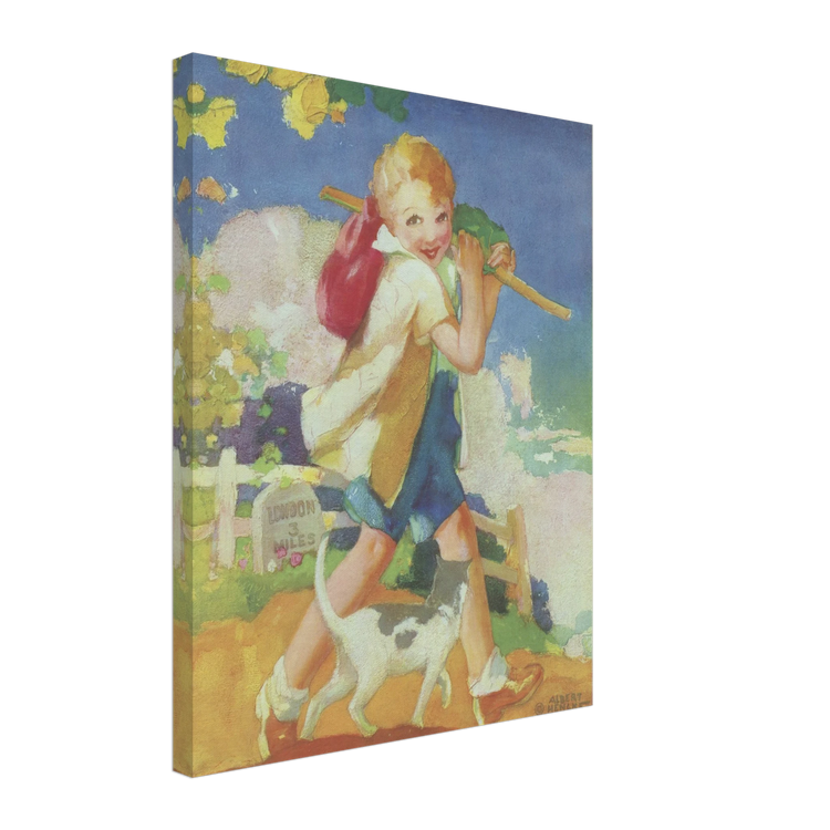 Dick Whittington by Albert Hencke | Vintage Nursery Art Print | Canvas Print