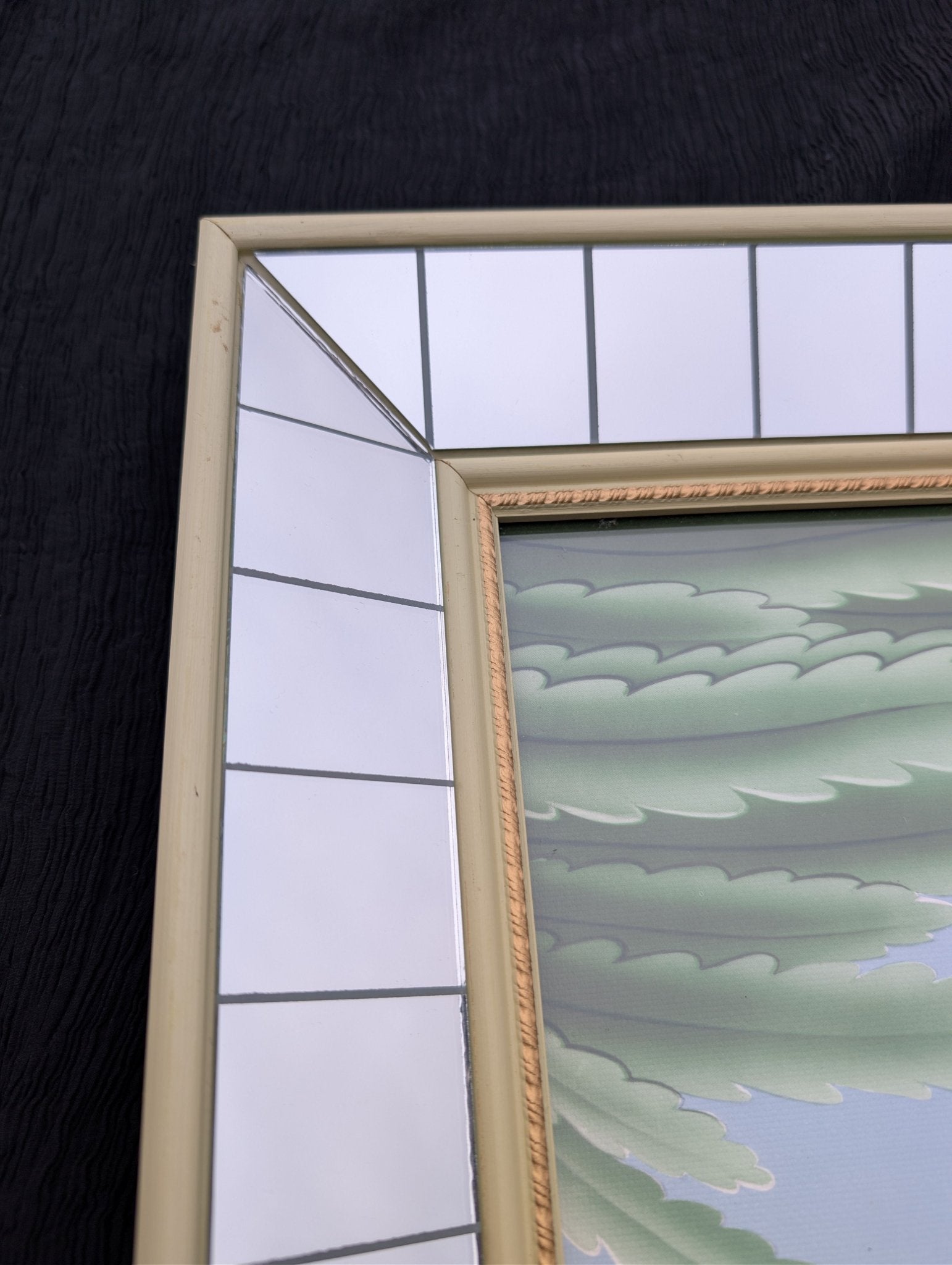 Framed Turner Flamingo Mirror Art | 1950s Mint Print | Acrylic Glazing | Frame with Minimal Wear - Framed Prints - Pink Flamingos