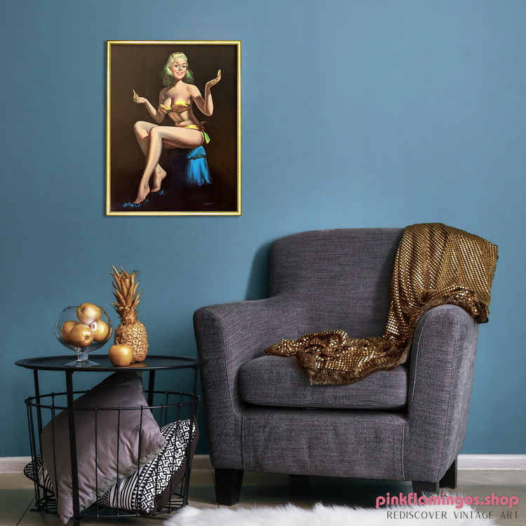 Pinup Set (6) by D’Ancona, Darro, DeVorss & Erbit | 1940s–50s Style | 1980s Glossy Lithographs
