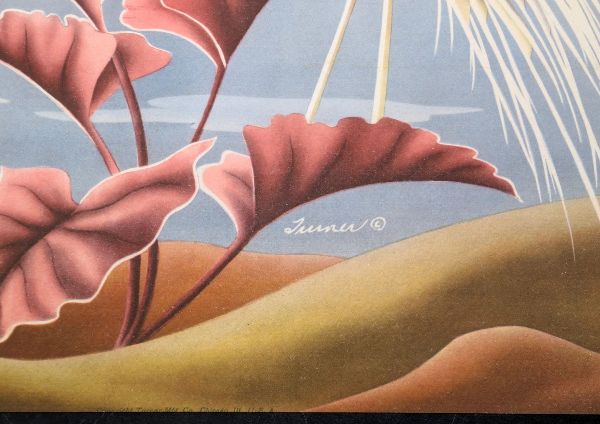 Turner Egrets print color detail - 12-color giclee process