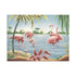 Turner Flamingo Canvas | A.T. Toran 1950s Print Reproduction | Stretched Matte Canvas - Canvas - Pink Flamingos
